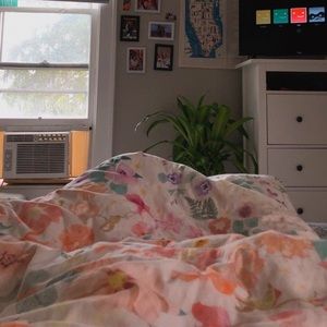 Urban Outfitters floral queen duvet cover